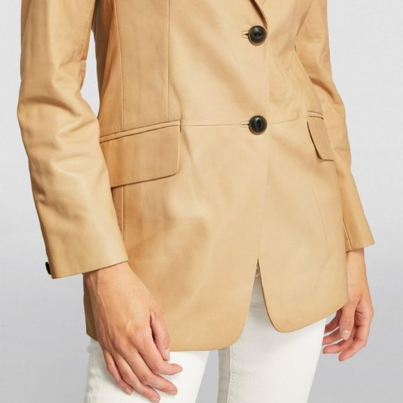 RAG & BONE Leather Charles Blazer Sz 0 - Picture 2 of 10